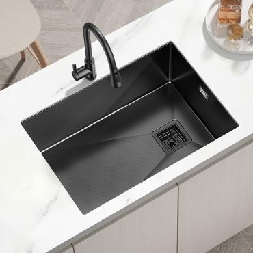 箭牌(arrow) 纳米水槽 304不锈钢手工单槽 纳米涂层蜂窝纹路抗油抑菌