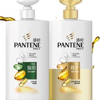 潘婷(PANTENE)氨基酸洗发水护发套装 潘婷顺滑500g洗发水+乳液500g护发素