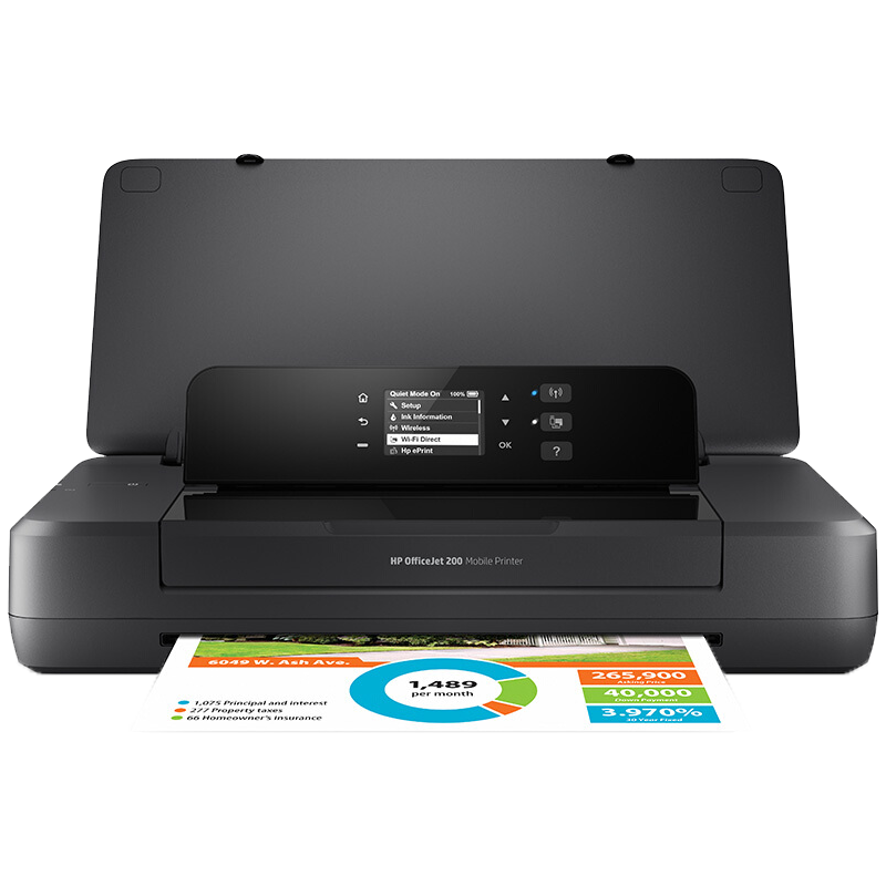 惠普（HP）OfficeJet 200 A4移动打印机 无线打印